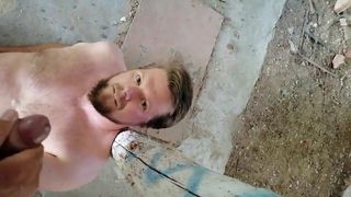 A friend of mine get cum all over him