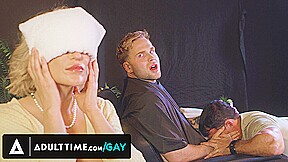 ADULT TIME – Trent Marx Let His Hunk Barber Reese Rideout Suck Him Off In Front Of His Wife!