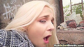 Classy euro slut public deepthroating POV after picking up