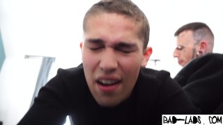 Cute teen’s plush ass spanked by tough spank master reuben