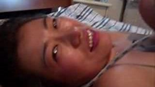 Danish Asian Lijie dildo fuck