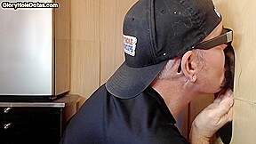 Gloryhole BJ DILF eats black cock 4 cum in mouth taste